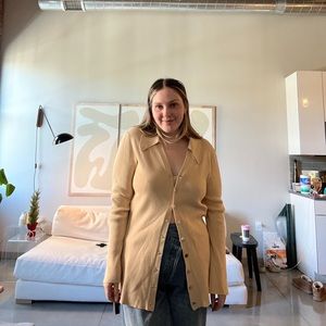 *SPRING CLOSET SALE* Danielle Bernstein ribbed polo knit